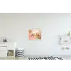 Vogels - Tak - Quote - Roze textielposter latten blank klein -kinderkamer