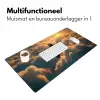 Adelaar - Wolken - Zon Muismat XXL klein -sfeer4