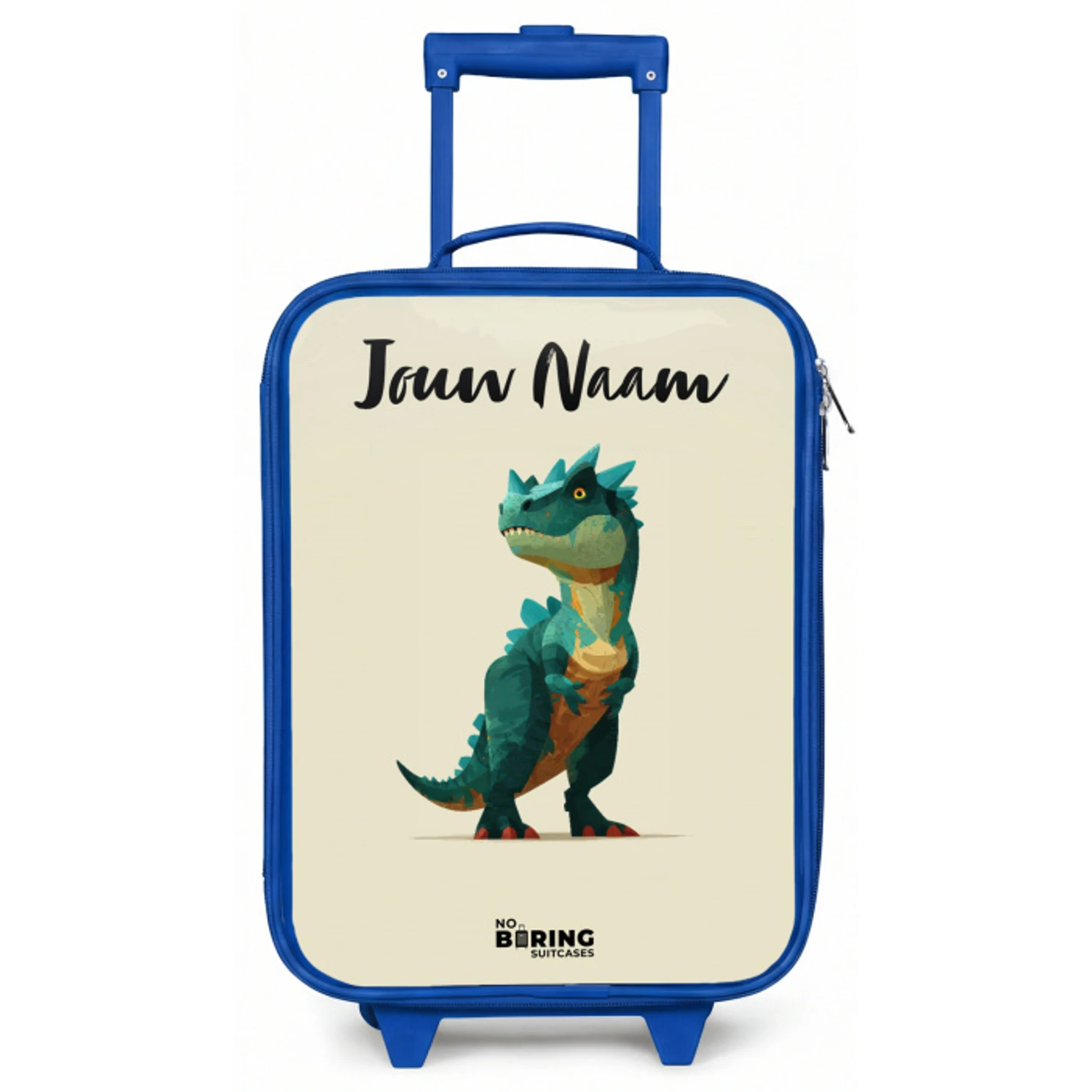 Dino - Dier - Groen Kinderkoffer - Blauw klein -zz3dotto