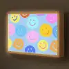 Smileys - Kleurrijk - Grappig Light Box met batterij (Wandlamp kind) middel -z3d_website