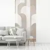 Abstracte bogen - Modern - Beige fotobehang vinyl groot -woonkamer