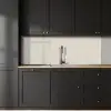 Zandkleurig - Modern - Egaal keuken achterwand 2 middel 871 -sfeer1