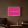 Toedeloe - Groen - Roze Light Box met batterij (Wandlamp) middel -sfeer4