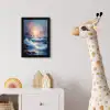 Golven - Zee - Kleurrijk - Rotsen fotolijst zwart zonder passe partout klein -usfeer4_kinderkamer