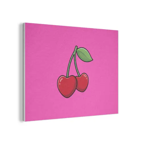 Kers - Roze - Fruit PET vilt klein -3d