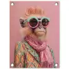 Sjaal - Aap - Zonnebril - Jasje tuinposter los doek klein -3d