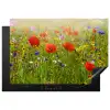 Wildbloemenweelde in de Zomer Inductie beschermer vinyl 3mm klein -3d