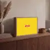 Smile - Geel - Roze Light Box met batterij (Wandlamp) middel -sfeer2