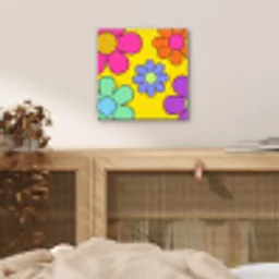 Bloemen - Illustratie - Kleurrijk aluminium wit klein -sfeer3