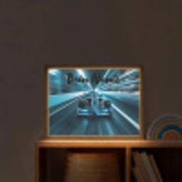 Race - Auto - Formule 1 - Jongens - Blauw Light Box met batterij (Wandlamp kind) middel -sfeer1_kind