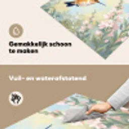 Kolibrie - Illustratie - Kleurrijk Inductie beschemer met haakjes klein -ky-schoon-nl