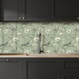 Klassiek - Botanisch - Groen keuken achterwand 2 middel 871 -sfeer1
