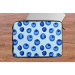 Bessen - Modern - Blauw laptophoes neopreen klein 279 -tafel