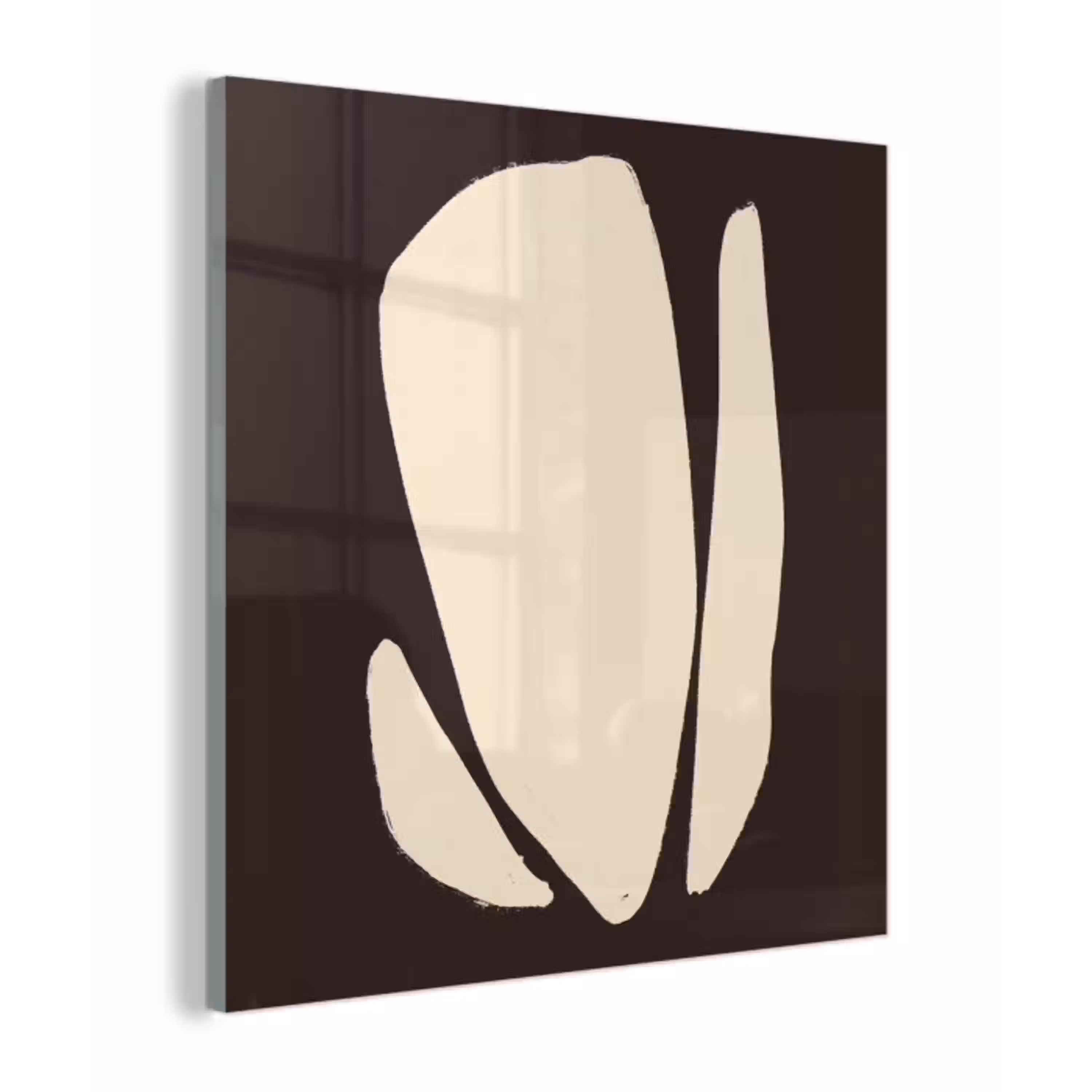 Kunst - Modern - Bruin - Abstract plexiglas 5mm klein -z3d