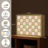 Olijfgroen - Hartjes - Patroon - Retro Light Box met batterij (Wandlamp) middel 907 -USP_websiteoverzichtNL