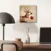 Kerst - Hert - Gewei - Kerstbal - Rendier aluminium wit klein -sfeer5