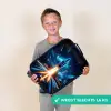 Ruimteraket stijgt op in nachtelijk lichtspektakel Kinderkoffer - Zwart klein -sfeer4_NL