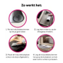 Hert - Sneeuw - Bos - Dieren - Vertederend Inductie beschermer vinyl 3mm klein -wsfeer9_website
