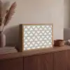 Stippen - Hart - Zwart - Wit Light Box met batterij (Wandlamp) middel 907 -sfeer2