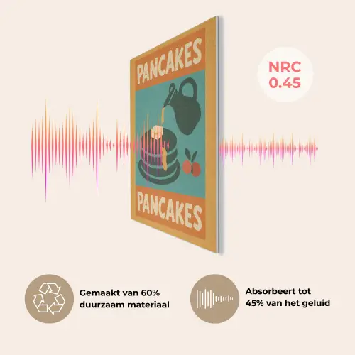 Pannenkoeken - Siroop - Illustratie - Oranje PET vilt klein -USP_NL