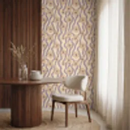Bohemian - Vibe - Lavendelpaars Behang Vinyl klein 1060 -sfeer1