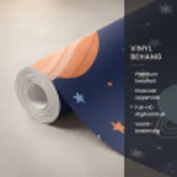 Ruimte - Planeten - Kleurrijk Behang Vinyl klein -USP_closeupNL