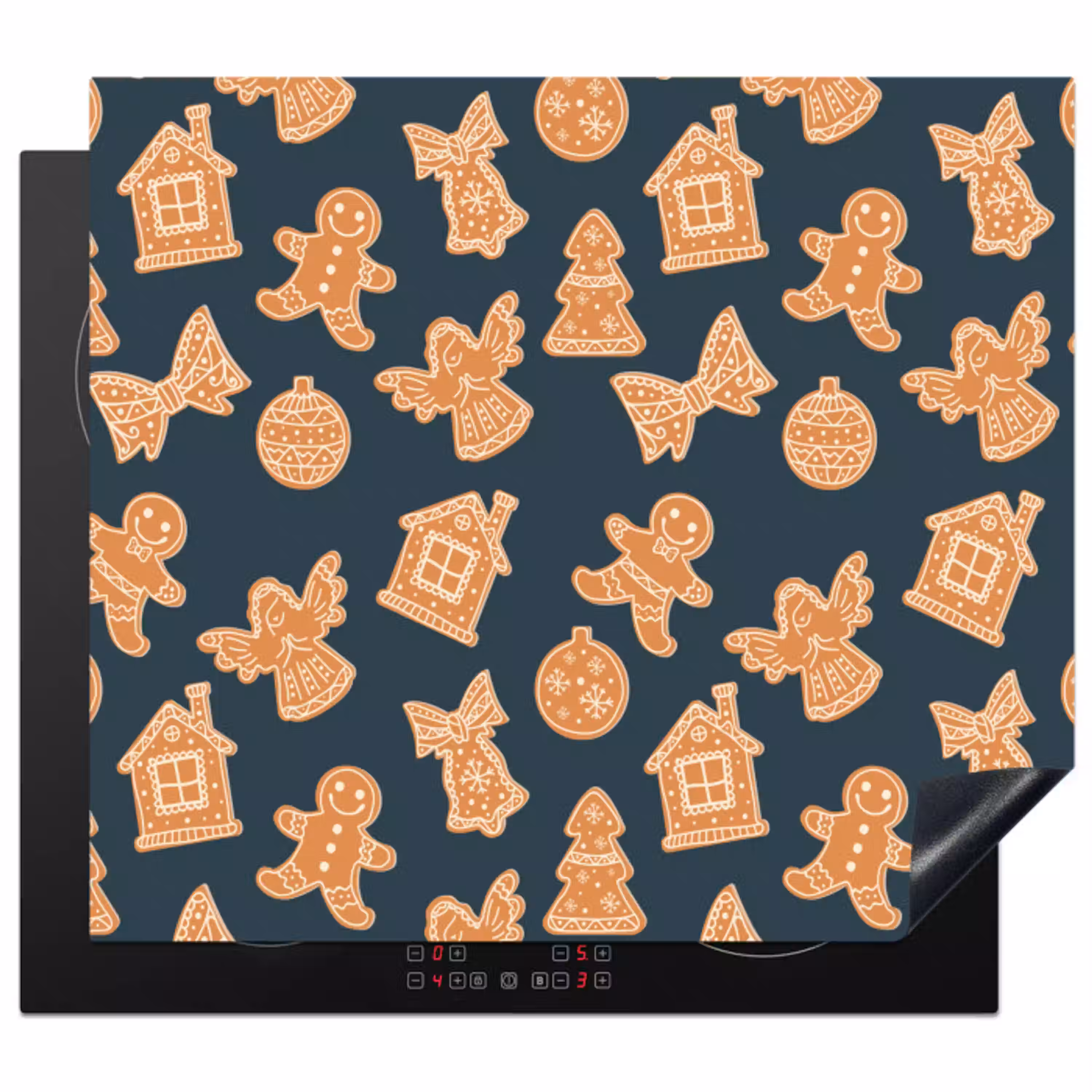 Illustratie - Koekjes - Blauw Inductie beschermer vinyl 3mm middel 274 -3d