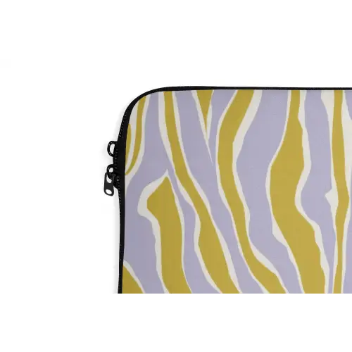 Zebra - Modern - Meerkleurig laptophoes neopreen klein 279 -detail