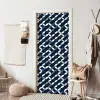 Abstract - Patroon - Blauw deurposter klein 289 -sfeer6