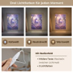 Eenhoorn - Paars - Sprookje - Fantasy dier Light Box met kabel klein -USP_lichtkleurDE