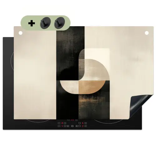 Modern - Vierkant - Vormen Inductie beschemer met haakjes klein -3d