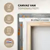 Bloem - Goud - Abstract - Verf Canvas - Meerluiken 2 luik klein -usp-nl