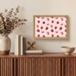 Strepen - Aardbei - Roze Light Box met kabel (Tafellamp) klein 924 -sfeer2