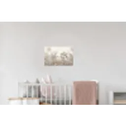 Jungle - Tropisch - Natuur -Vintage - Beige Muursticker klein -kinderkamer
