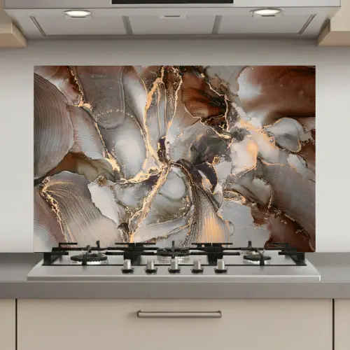 Grijs - Goud - Marmer - Marmerlook keuken achterwand spatscherm klein -3d_website