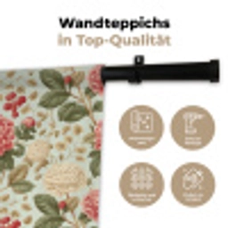 Klassiek - Botanisch - Veelkleurig Wandkleed katoen klein 269 -tsfeer2_DE