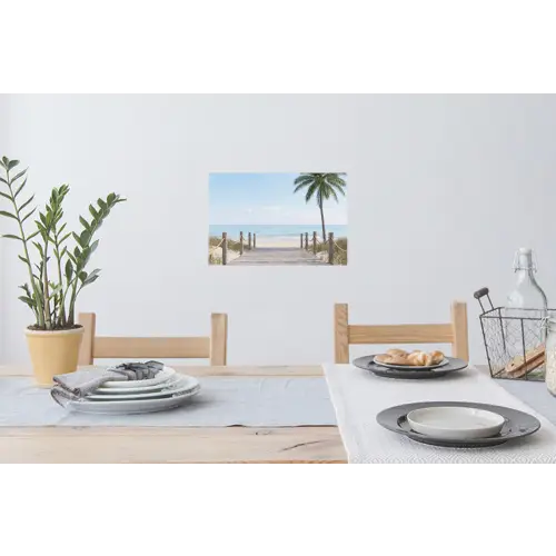 Palmbomen - Pad - Horizon Muursticker klein -eettafel