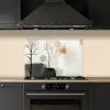 Wabi sabi - Beige - Plant keuken achterwand spatscherm klein -sfeer1
