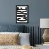 Zwart - Cake - Eten - Decoratie fotolijst zwart zonder passe partout klein -sfeer3