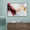 Rood - Abstract - Goud - Modern canvas 2cm klein -sfeer4