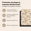 Bloemen - artistiek - Goud Inductie beschermer vinyl 3mm middel 274 -usfeer2_FR