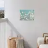 Stengels - Bloemen - Lucht - Wit tuinposter los doek klein -sfeer8