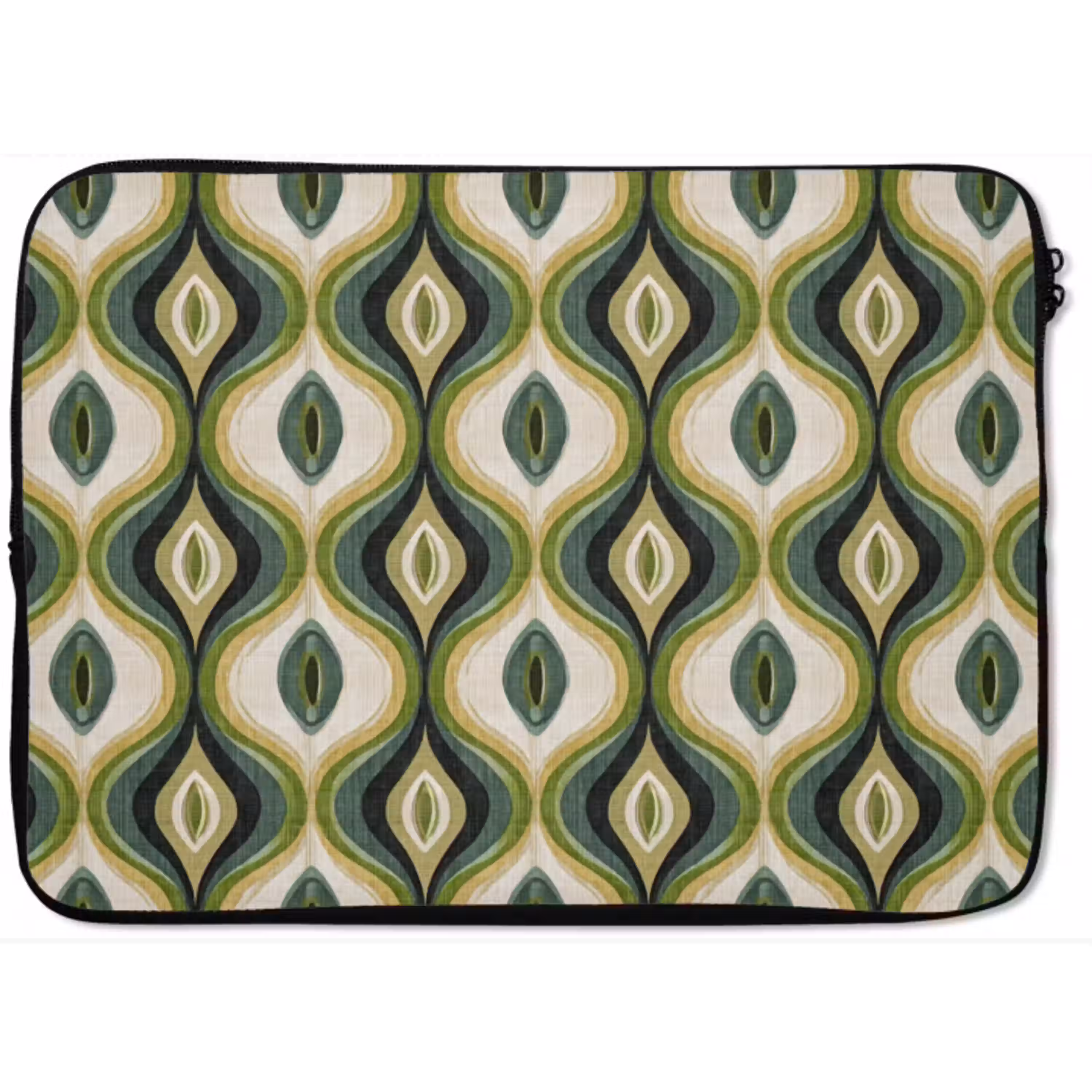 Abstract - Ritmisch - Groen laptophoes neopreen klein 279 -zkaufland3dotto