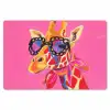 Giraf - Roze - Bril - Sjaal Placemat vinyl groot -zzsfeer1_Kitchenyeah-website
