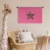Ster - Luipaard - Print - Roze Wandkleed katoen klein -wsfeer5_kind
