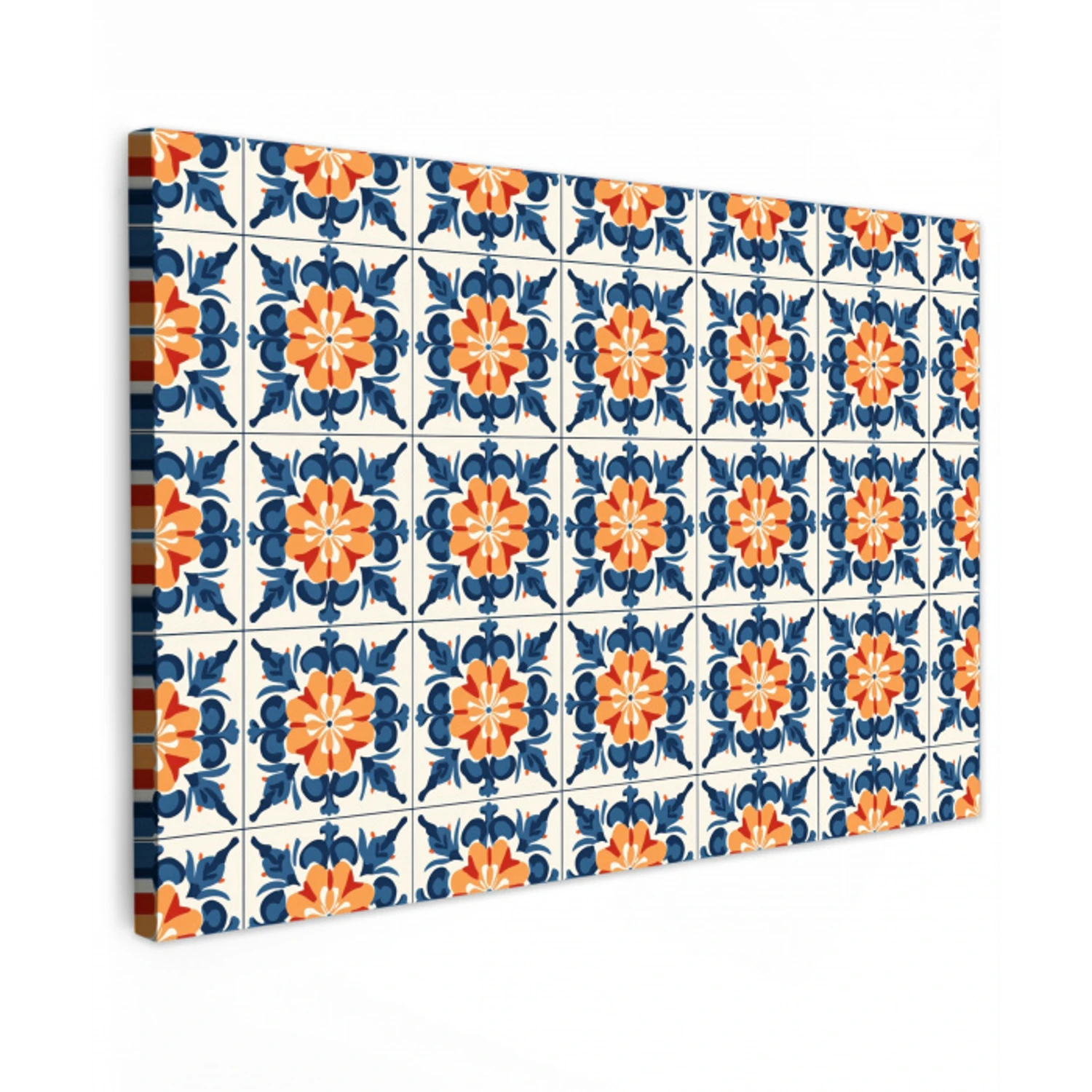 Traditioneel - Tegel - Oranje canvas 2cm klein 34 -z3d