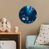 Koraalrif - Vissen - Oceaan - Blauw Wandcirkel kunststof plaat 5mm dik klein -tsfeer1_kind