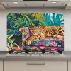 Luipaard - Kleurrijk - Tropisch keuken achterwand spatscherm klein -3d_website