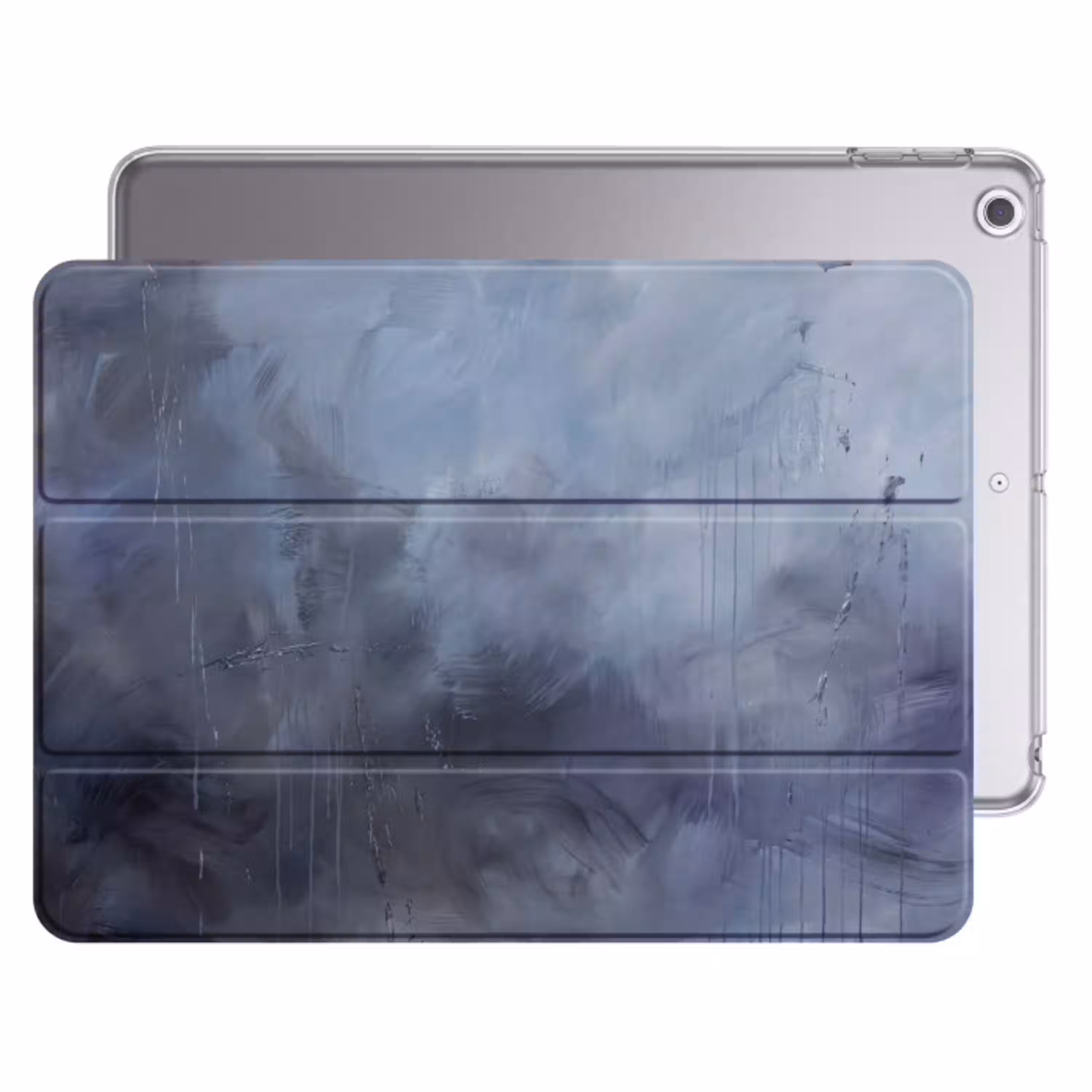 Abstract - Kwaststreken - Modern - Kunst - Grijs Apple iPad 2017 middel -threedimensional_3d_global