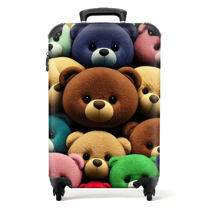 Bonte Berenbende Koffer - NBS - Handbagage middel -productfoto_recht
